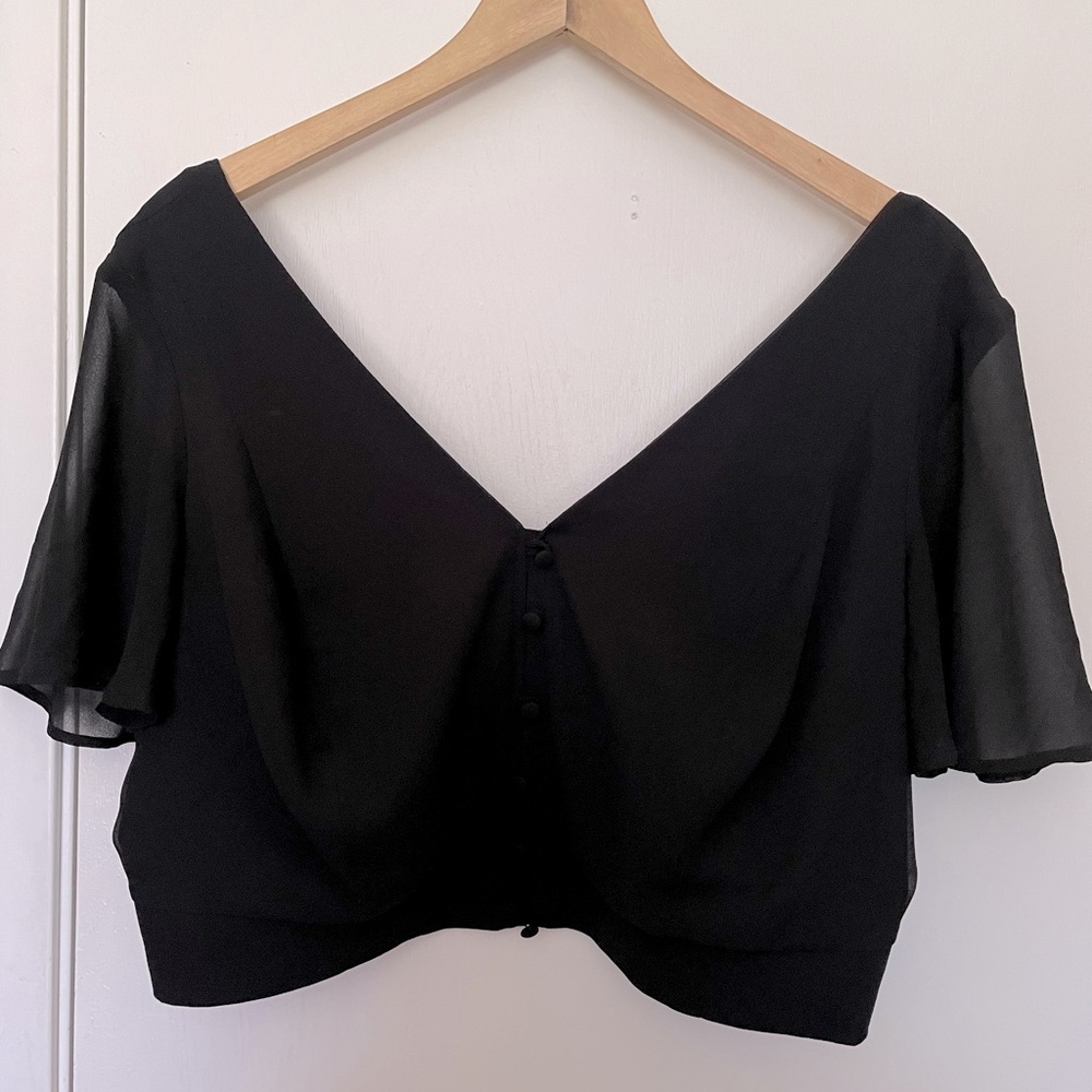 Black Torrid Fitted Crop Top
